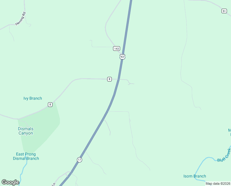map of restaurants, bars, coffee shops, grocery stores, and more near 1680 U.S. 43 in Phil Campbell