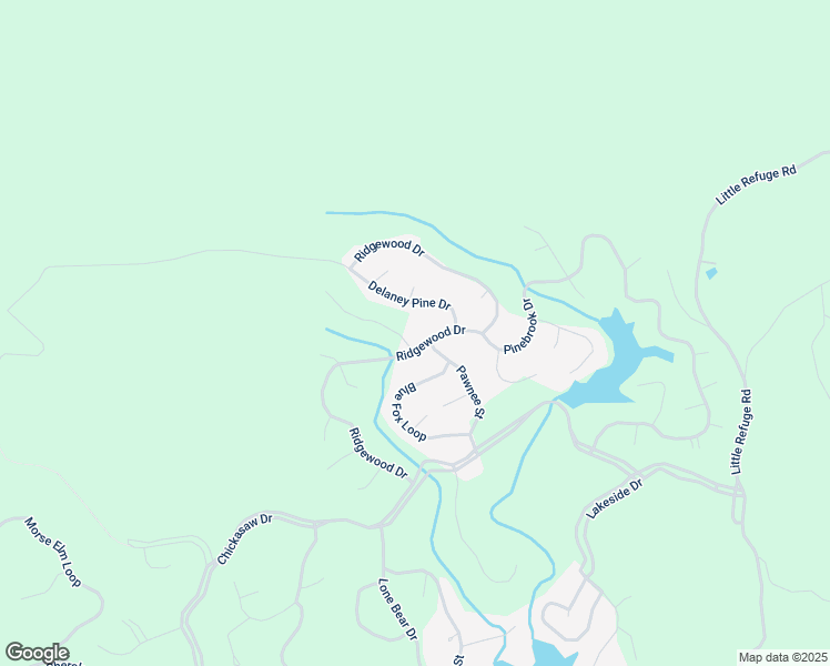 map of restaurants, bars, coffee shops, grocery stores, and more near 106 Fort Gibson Court in Waleska
