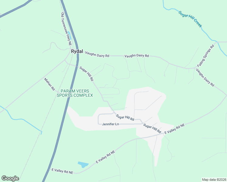 map of restaurants, bars, coffee shops, grocery stores, and more near 161 Sugar Hill Road in Rydal