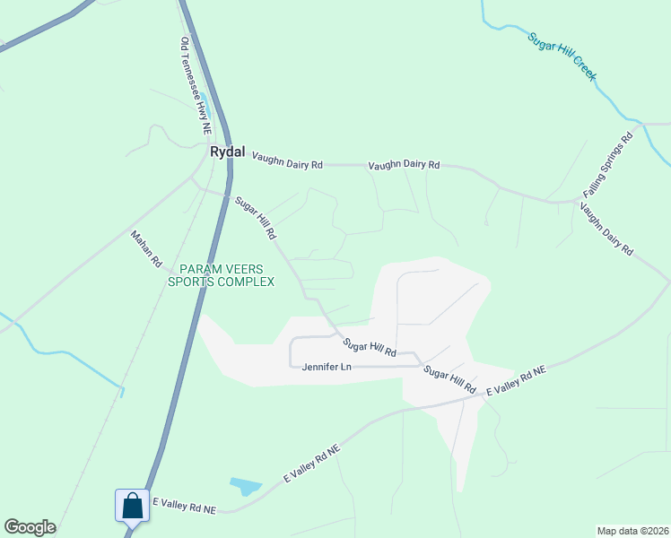 map of restaurants, bars, coffee shops, grocery stores, and more near 161 Sugar Hill Road in Rydal