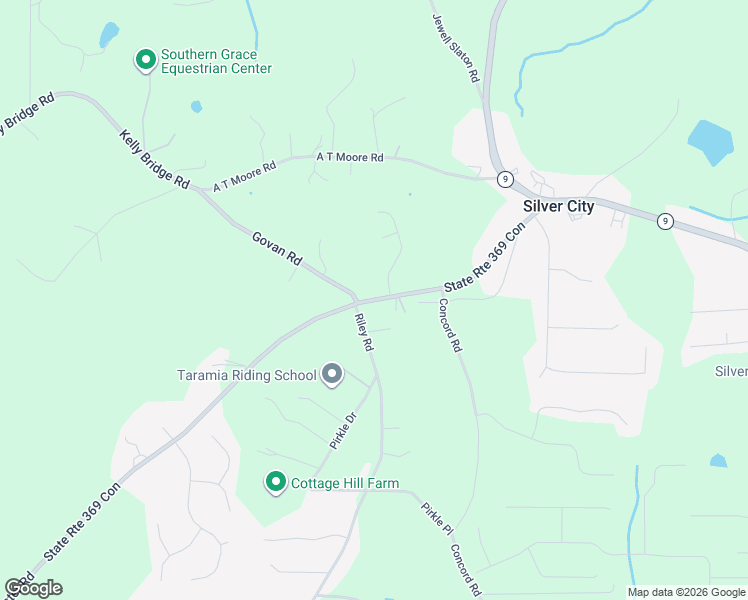 map of restaurants, bars, coffee shops, grocery stores, and more near 6790 Riley Road in Cumming