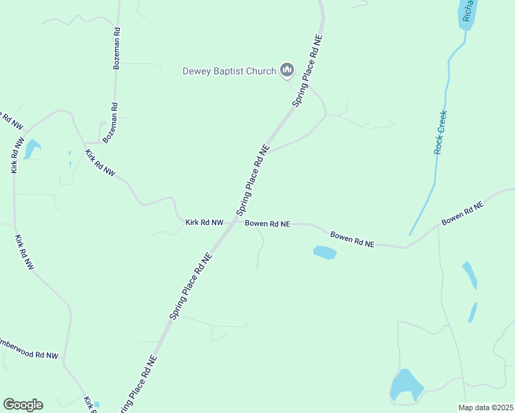 map of restaurants, bars, coffee shops, grocery stores, and more near 410 Bowen Road Northeast in White