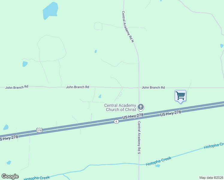 map of restaurants, bars, coffee shops, grocery stores, and more near 1794 John Branch Road in Batesville