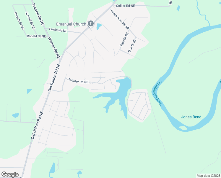 map of restaurants, bars, coffee shops, grocery stores, and more near 82 Tency Lane Northeast in Rome