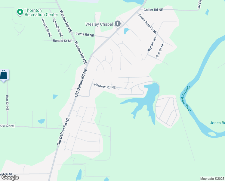 map of restaurants, bars, coffee shops, grocery stores, and more near 16 Harbour Road Northeast in Rome