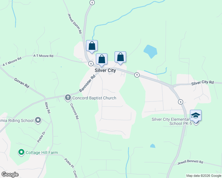 map of restaurants, bars, coffee shops, grocery stores, and more near 7815 Silversmith Court in Cumming