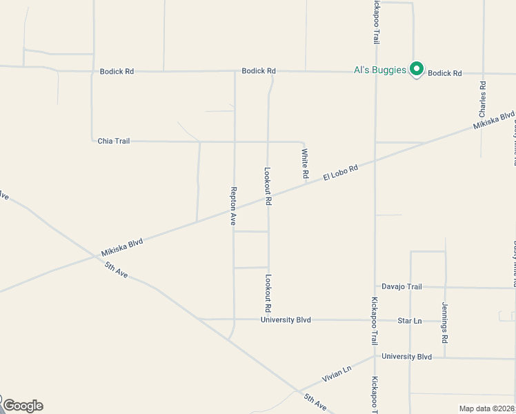 map of restaurants, bars, coffee shops, grocery stores, and more near 4520 Lookout Road in San Bernardino County