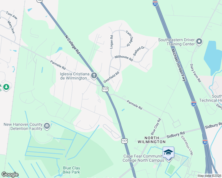 map of restaurants, bars, coffee shops, grocery stores, and more near Rustic Acres Drive in Castle Hayne