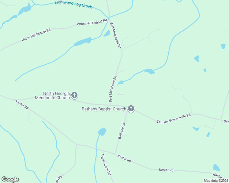 map of restaurants, bars, coffee shops, grocery stores, and more near 1143 Bert Moorhead Road in Canon