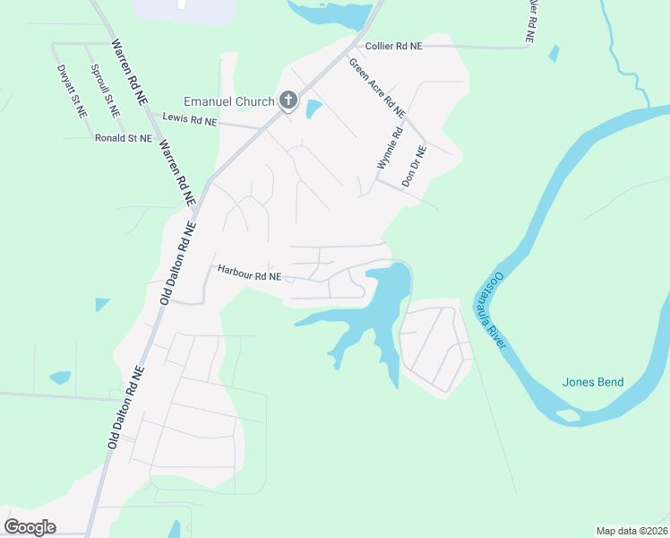 map of restaurants, bars, coffee shops, grocery stores, and more near 172 Rising Fawn Trail Northeast in Rome