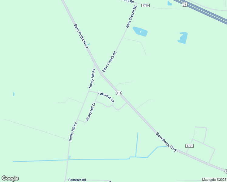 map of restaurants, bars, coffee shops, grocery stores, and more near 1578 Sam Potts Highway in Hallsboro