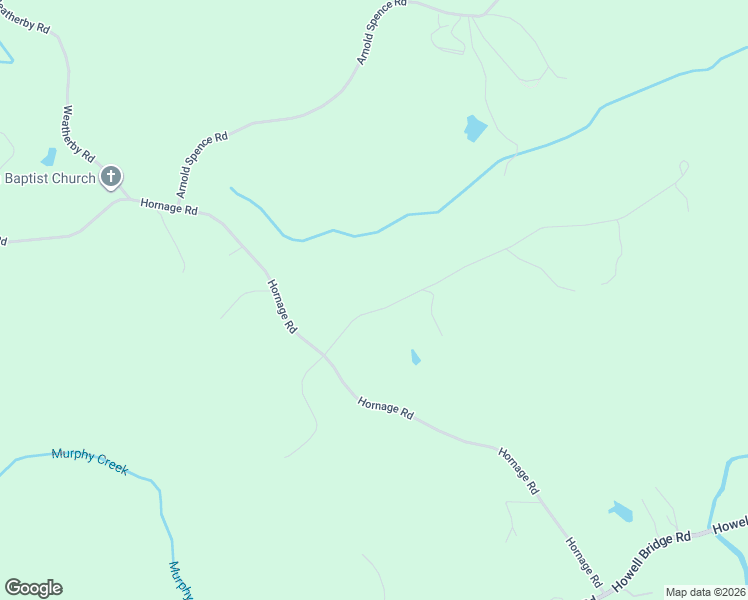 map of restaurants, bars, coffee shops, grocery stores, and more near 285 Old Hornage Road in Ball Ground