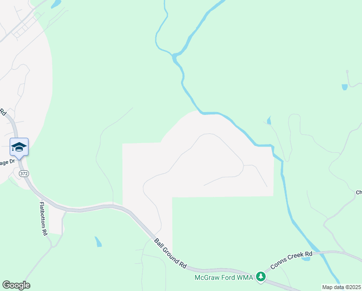 map of restaurants, bars, coffee shops, grocery stores, and more near 129 Preserve Parkway in Ball Ground