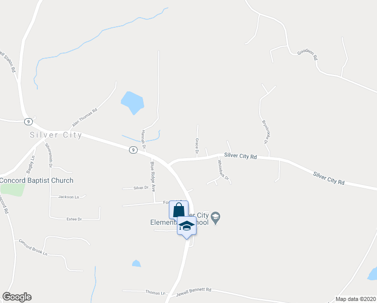 map of restaurants, bars, coffee shops, grocery stores, and more near 6585 A C Smith Road in Dawsonville