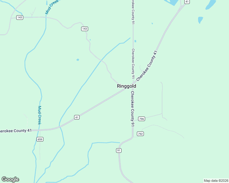 map of restaurants, bars, coffee shops, grocery stores, and more near Cherokee County 41 in Gaylesville