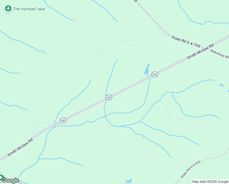 map of restaurants, bars, coffee shops, grocery stores, and more near 3030 Smith McGee Road in Iva