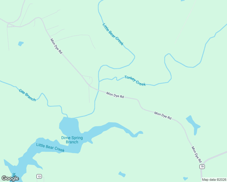 map of restaurants, bars, coffee shops, grocery stores, and more near Mon Dye Road in Phil Campbell
