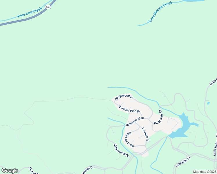 map of restaurants, bars, coffee shops, grocery stores, and more near 130 Marina Parc Drive in Waleska