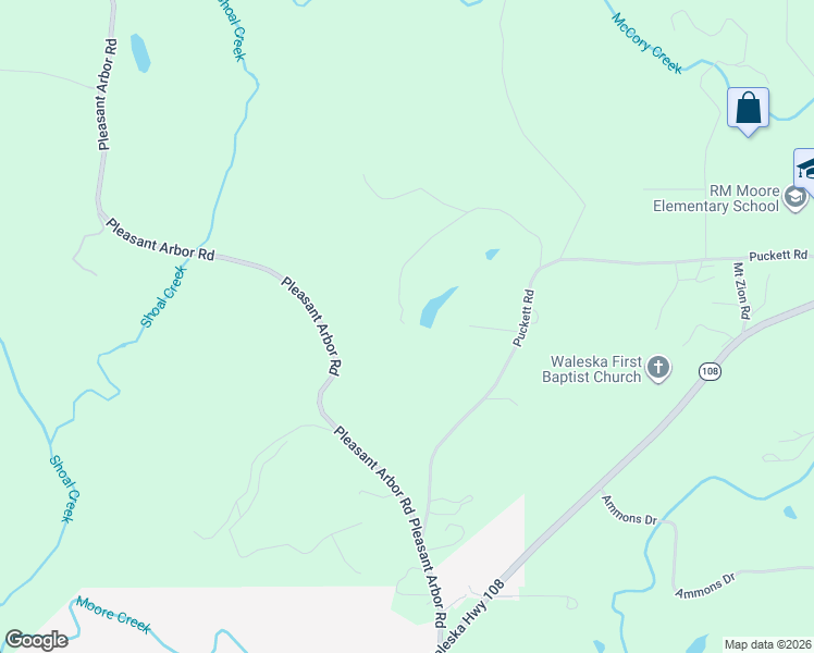 map of restaurants, bars, coffee shops, grocery stores, and more near 609 Old McCoy Place in Waleska