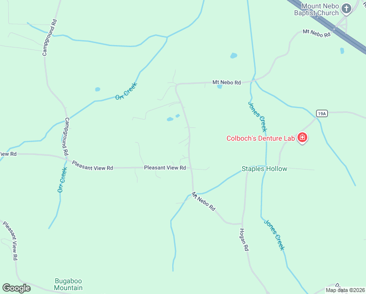 map of restaurants, bars, coffee shops, grocery stores, and more near 1517 Mount Nebo Road in Falkville