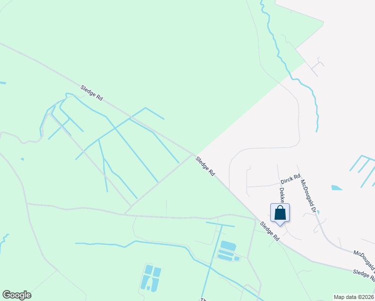 map of restaurants, bars, coffee shops, grocery stores, and more near Sledge Road in Castle Hayne