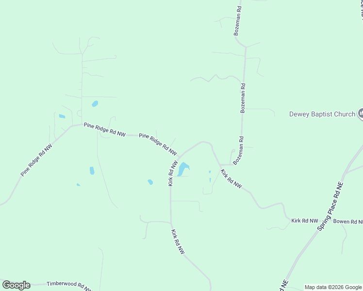 map of restaurants, bars, coffee shops, grocery stores, and more near 28 Pine Ridge Road Northwest in White