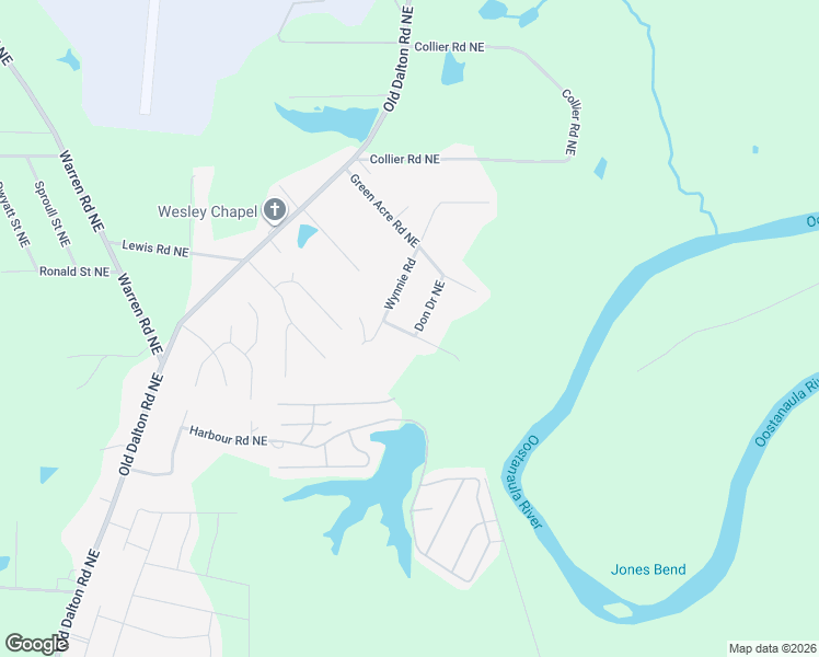 map of restaurants, bars, coffee shops, grocery stores, and more near 10 Leanna Drive Northeast in Rome