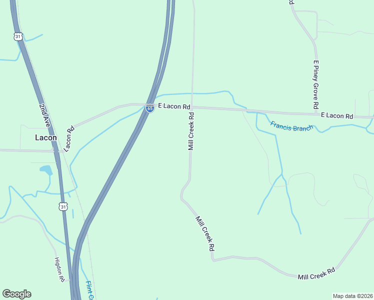 map of restaurants, bars, coffee shops, grocery stores, and more near 582 Mill Creek Road in Falkville