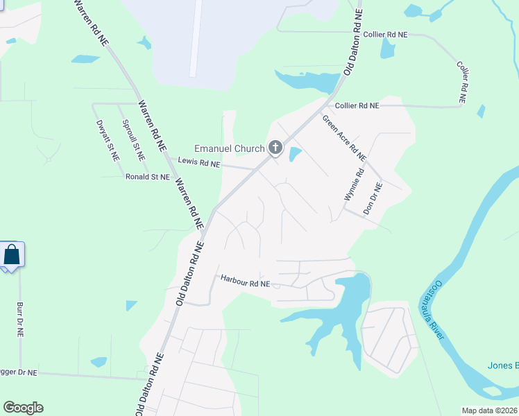 map of restaurants, bars, coffee shops, grocery stores, and more near 10 Birchfield Drive Northeast in Rome