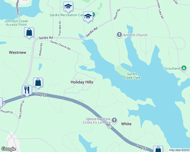map of restaurants, bars, coffee shops, grocery stores, and more near 2564 Vaughandale Circle in Gainesville
