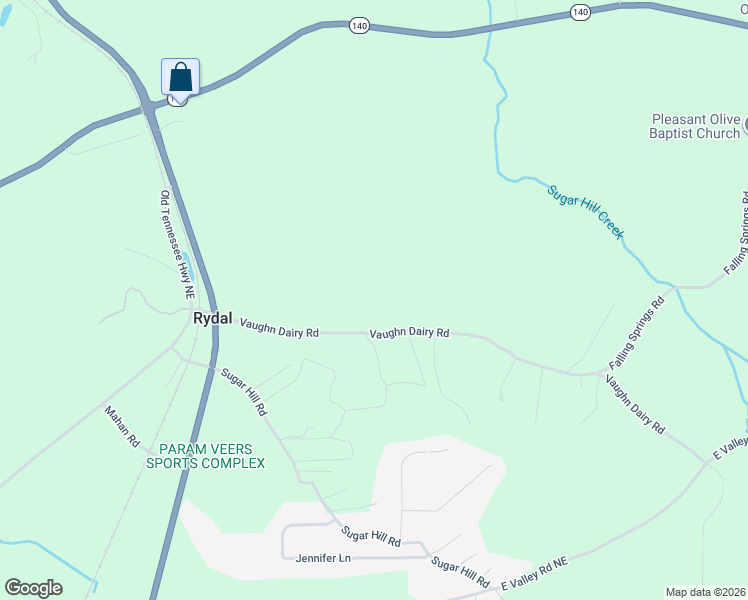 map of restaurants, bars, coffee shops, grocery stores, and more near in Rydal