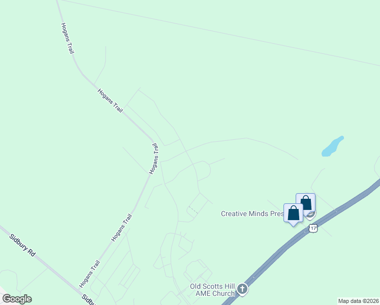 map of restaurants, bars, coffee shops, grocery stores, and more near Hogans Trail in Wilmington