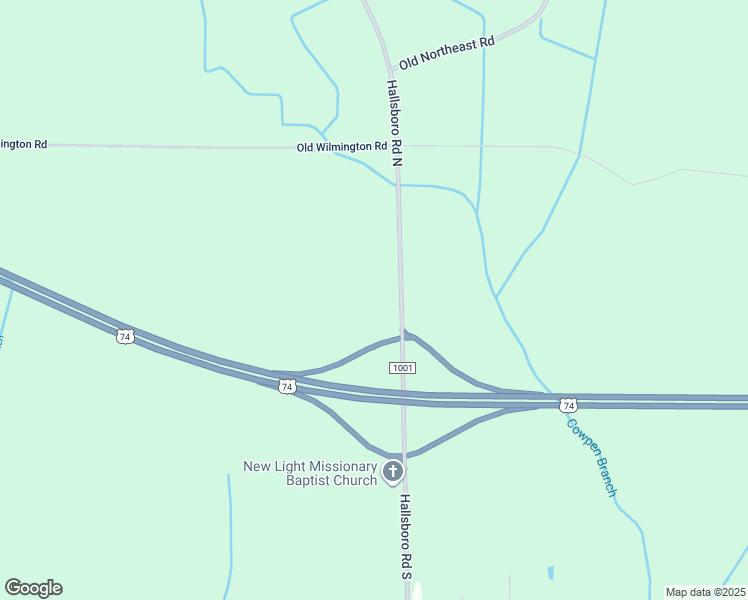 map of restaurants, bars, coffee shops, grocery stores, and more near 251 Hallsboro Road North in Hallsboro