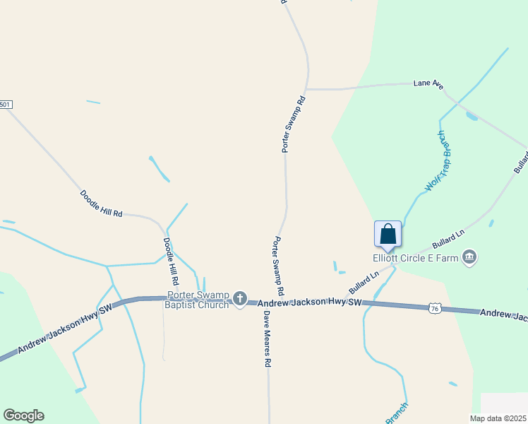 map of restaurants, bars, coffee shops, grocery stores, and more near 359 Porter Swamp Road in Cerro Gordo
