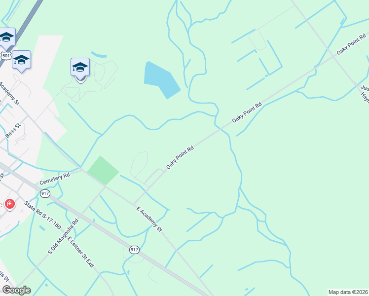 map of restaurants, bars, coffee shops, grocery stores, and more near 337 Oaky Point Road in Latta