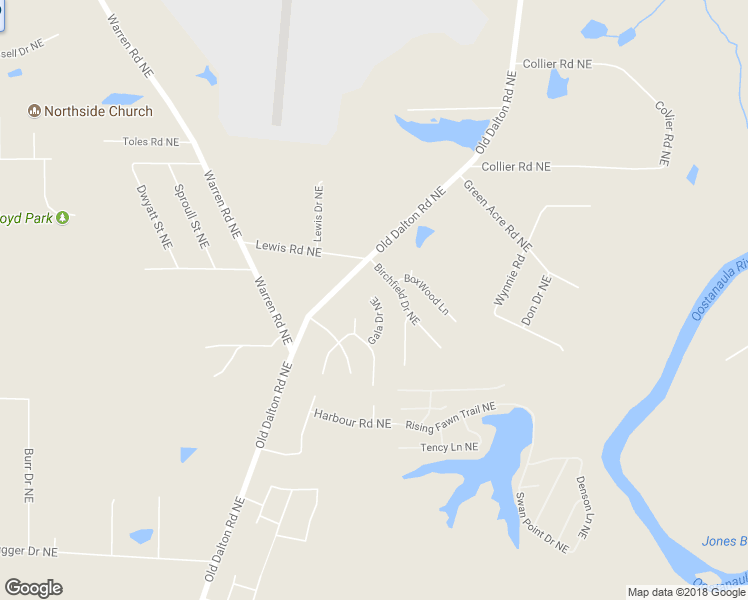 map of restaurants, bars, coffee shops, grocery stores, and more near 8 Gala Drive Northeast in Rome