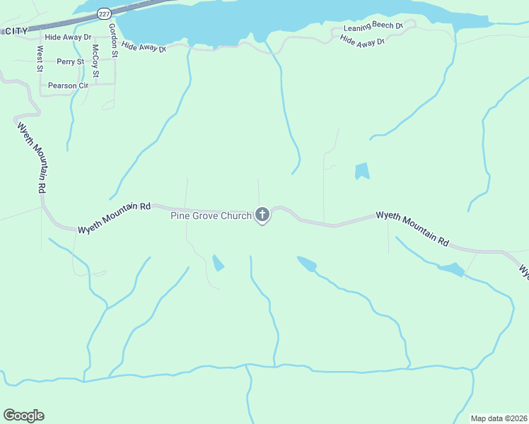 map of restaurants, bars, coffee shops, grocery stores, and more near 4538-4690 Wyeth Mountain Road in Guntersville