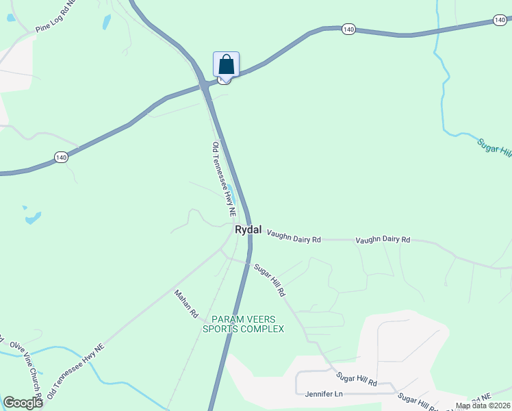 map of restaurants, bars, coffee shops, grocery stores, and more near 4222 U.S. 411 in Kingston