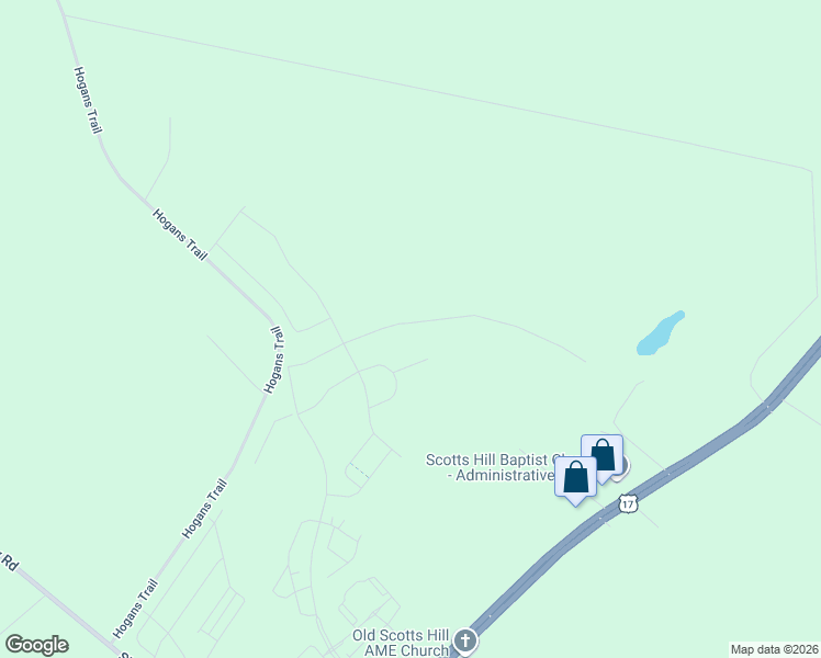 map of restaurants, bars, coffee shops, grocery stores, and more near Hogans Trail in Wilmington