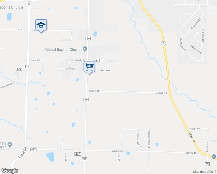 map of restaurants, bars, coffee shops, grocery stores, and more near 244 Gem Trail in Malvern