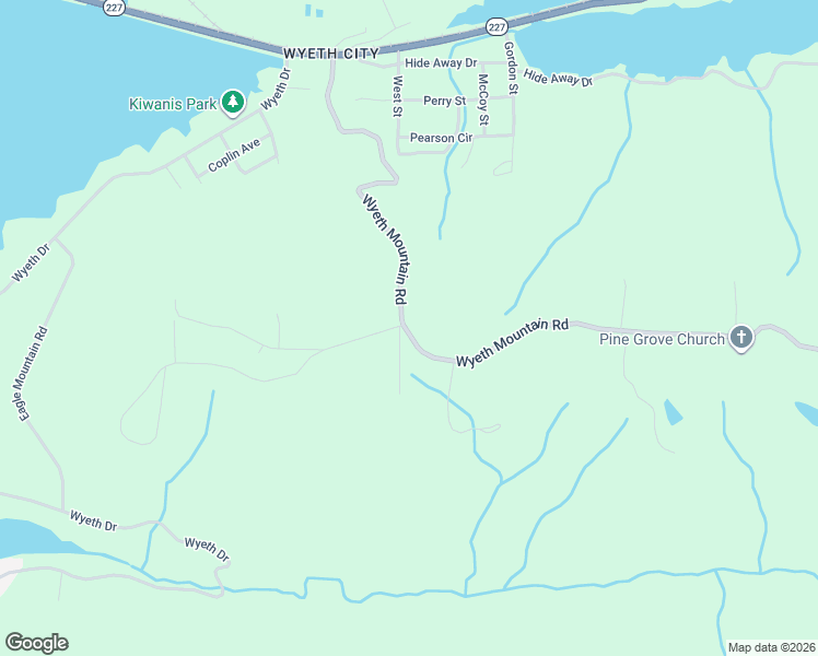 map of restaurants, bars, coffee shops, grocery stores, and more near 4315 Wyeth Mountain Road in Guntersville