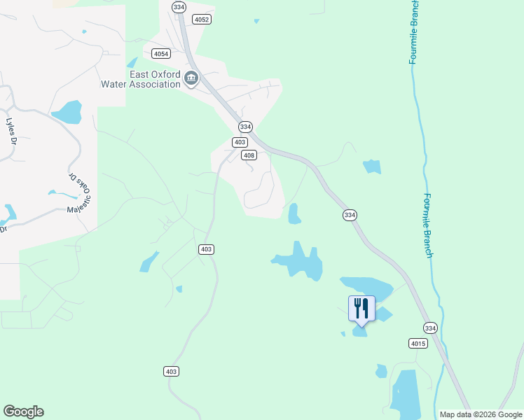 map of restaurants, bars, coffee shops, grocery stores, and more near 236 Logan Lee Loop in Oxford