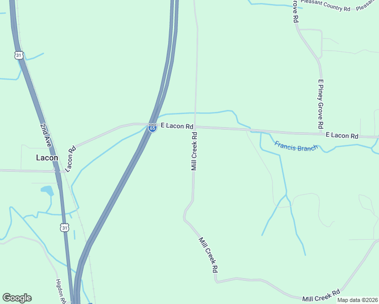 map of restaurants, bars, coffee shops, grocery stores, and more near 582 Mill Creek Road in Falkville