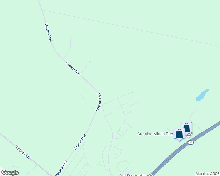 map of restaurants, bars, coffee shops, grocery stores, and more near Hogans Trail in Wilmington