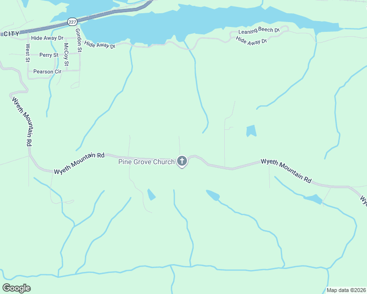 map of restaurants, bars, coffee shops, grocery stores, and more near 5155 Wyeth Mountain Road in Guntersville