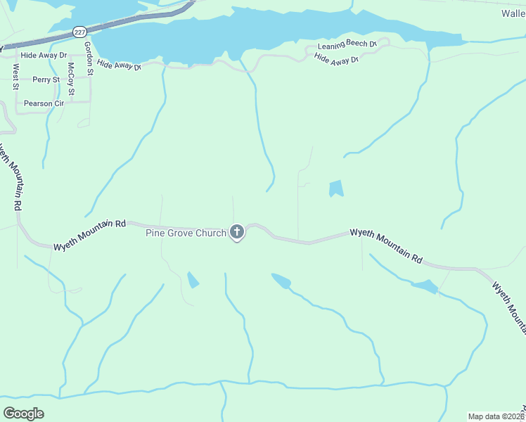 map of restaurants, bars, coffee shops, grocery stores, and more near 5155 Wyeth Mountain Road in Guntersville