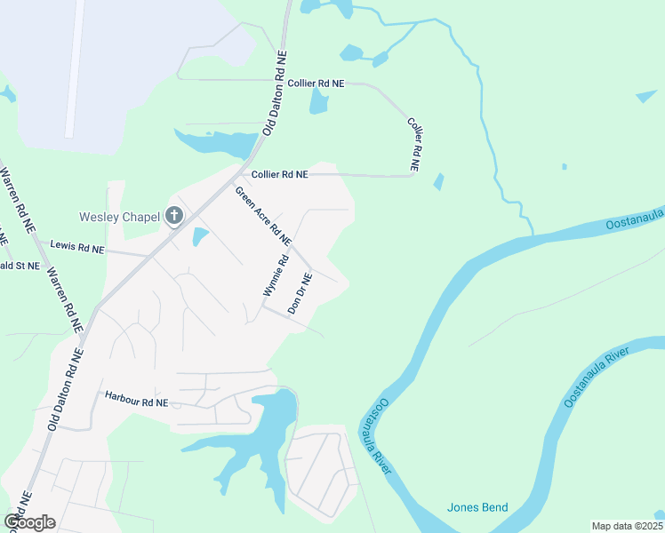 map of restaurants, bars, coffee shops, grocery stores, and more near 33 Green Acre Road Northeast in Rome