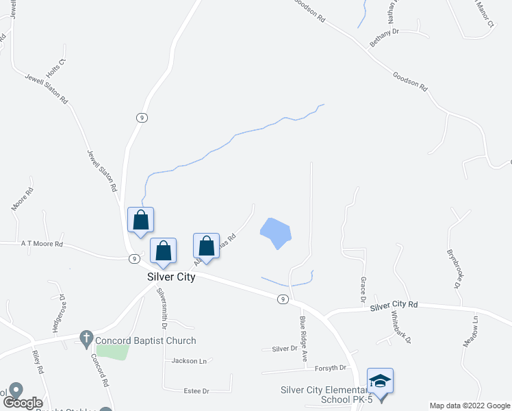 map of restaurants, bars, coffee shops, grocery stores, and more near 7090 Alan Thomas Road in Cumming