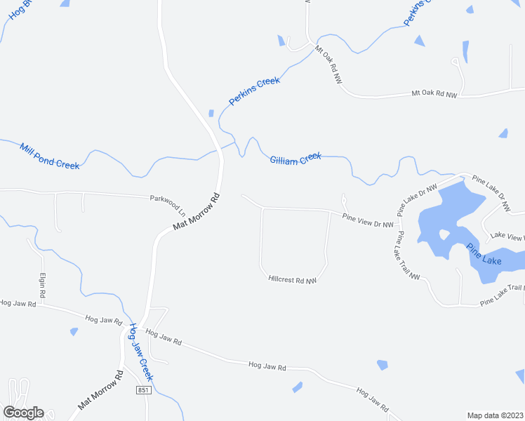 map of restaurants, bars, coffee shops, grocery stores, and more near 1845 Hillcrest Road Northwest in Arab