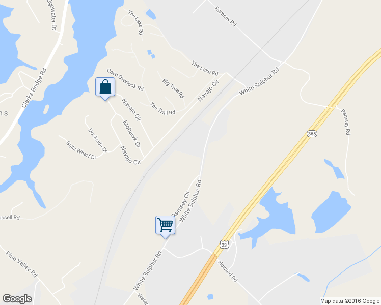 map of restaurants, bars, coffee shops, grocery stores, and more near 2581 Ramsey Circle in Gainesville